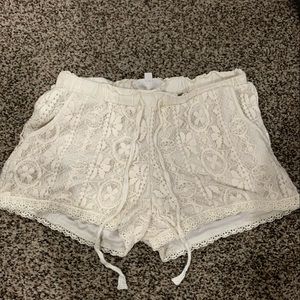 Rewind XS crème lace short